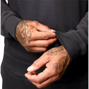 High Quality Two Piece Tracksuit <b>Plain</b> Pullover <b>Sweatshirt</b> Set 100% Fleece Cotton Oversized Custom Men Crewneck Sweat Suit - Product Image 3