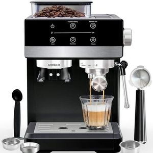 เครื่องชงกาแฟเอสเพรสโซ่พร้อมเครื่องบด2200W เครื่องชงกาแฟเยอรมันอัตโนมัติอเนกประสงค์