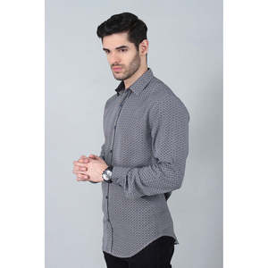 Camisa Casual de Popelina para Hombre Unze London DEBRA Fit, 100% Algodón, Cuello Mao, Tallas XL 2XL 3XL 4XL para Verano y Otoño, Suministro ODM - Product Image 3