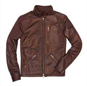 Veste de motard classique sur mesure en gros, veste de moto pour homme, qualité supérieure, cuir véritable, à capuche, motif, saison hivernale - Product Image 5