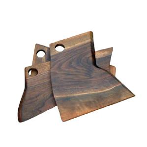 Planche à découper en bois d'acacia de luxe, forme élégante, vaisselle en bois, planche à fromage, épaisseur de 2 cm, blocs à découper en bois - Product Image 5