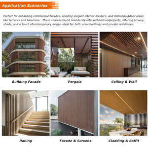 Fabricant Jayminton Bardage aspect bois ou bois Bardage à lattes en aluminium Abat-jour à persiennes Façade métallique - Product Image 6