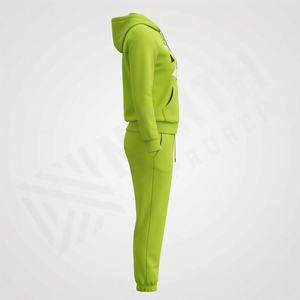 Conjuntos Deportivos de Felpa de Algodón Puro para Mujer, Elegantes, con Etiqueta de Logotipo Personalizable, de Alta Calidad, Suaves y Cálidos para Gimnasio - Product Image 3