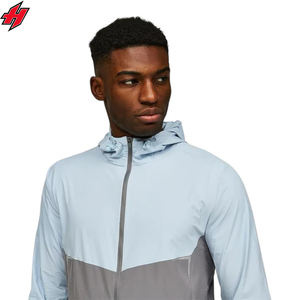 Ensemble de survêtement léger en nylon personnalisé par l'usine OEM, veste et pantalon, coupe-vent, imperméable, anti-UV - Product Image 2