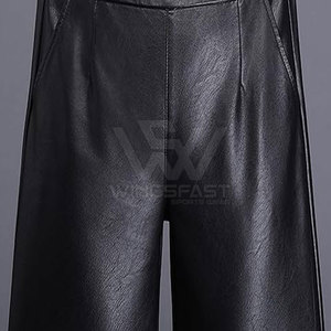 OEM Prix de gros Pantalon en cuir pour femmes Meilleure vente Hiver Dernière conception avec taille moyenne et devant plat - Product Image 5