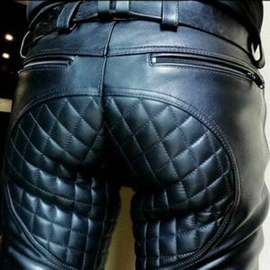 Nuevo diseño de talla grande pantalones de cuero hechos a medida impermeable transpirable moto carreras pantalones de cuero - Product Image 4