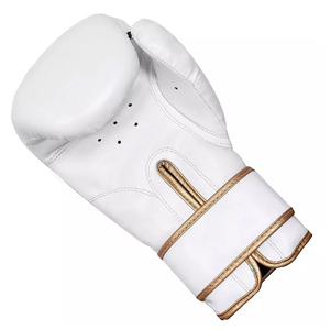 Prix d'usine Gants de boxe professionnels en cuir bleu personnalisés Matériau de poids personnalisé Gants de boxe professionnels en dentelle - Product Image 6