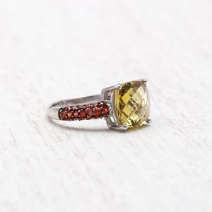 Anillos de piedras preciosas de cuarzo de Oso de Plata natural Anillo de lujo de plata de ley sólida 925 por fabricante a precio al por mayor - Product Image 2