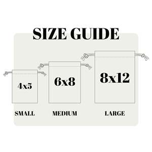 Custom <b>Drawstring</b> <b>Pouches</b> for Wedding for Bridal Party & Bridesmaids Use-Screen Printing on Wallets Clothing Watches Crafts - Product Image 4