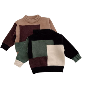 Suéter Infantil Cálido y Acogedor con Cuello Redondo, Ecológico, Fabricante OEM, Suéter de Punto de Algodón Suave para Invierno, Moda, Venta al por Mayor - Product Image 5