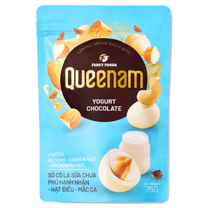 Proveedor Mayorista de Exportación con Envío Rápido OEM/ODM: Dragees de Chocolate HALAL con Recubrimiento de Yogur, Almendras, Anacardos y Nueces de Macadamia, Snacks de 75g - Product Image 1