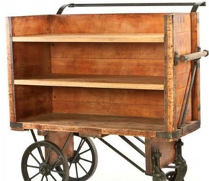 Chariot à bagages en bois / Base de chariot de portier (bois dur) - Product Image 5