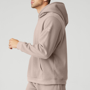 Chándales de estilo callejero para hombre, sudaderas con capucha y pantalones acampanados, chándal Relax Fit para hombre, conjunto de ropa para el hogar, Sudadera con capucha de lana OEM - Product Image 4