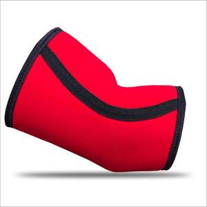 Manchon de coude de sport en néoprène noir élastique, conception unique, logo personnalisé, attelle de musculation, genouillères OEM - Product Image 1