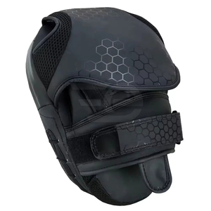 Professional MMA Kick Boxing Training Gear PU Leather Focus Pad Mitts with Adjustable for <b>Strap</b> Customizable Options - Product Image 5