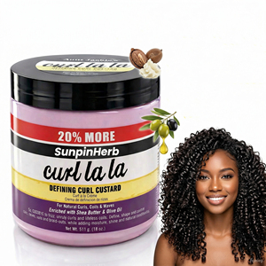 Gel Coiffant Bio Définition des Boucles pour Cheveux Noirs – Sans Résidus, Anti-Frisottis, avec Crème Coiffante pour Cheveux Bouclés et Frisés, Maintien des Tresses et des Twists - Product Image 1