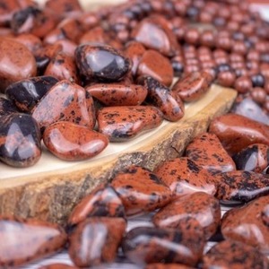 ขายส่งคริสตัลวิเศษ หินมะฮอกกานีออบซิเดียนธรรมชาติ หินขัดเงาทรงรี สีน้ำตาลดำ เป็นมิตรกับสิ่งแวดล้อม - Product Image 4