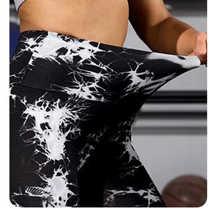 Pantalon Capri taille haute pour femme Super doux respirant tricoté longueur Midi entraînement Yoga course athlétique Push Gym décontracté - Product Image 4