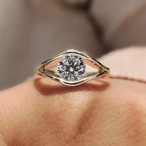 Anillo de Diamante Cultivado en Laboratorio, Diseño Delicado para Comodidad y Estilo, con Brillo y Atractivo Duraderos, de la India - Product Image 6