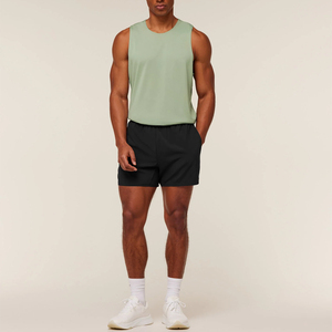 Débardeurs pour hommes de qualité supérieure à prix abordable – Respirants, pour l'entraînement, la gym et le fitness – Coton, motif rayé, col rond – Collection 2026 - Product Image 4