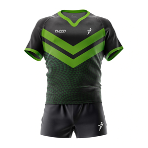 Ensemble de maillot de rugby unisexe PUFFIN SPORTS de haute qualité, imprimé sur mesure, taille plus, respirant, short, fabriqué au Pakistan, tissu 280g - Product Image 1