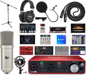 Brand New 4i4 4x4 USB Audio Interface Full Studio Bundle Includes Creative Music Production <b>Kit</b> - Product Image 2