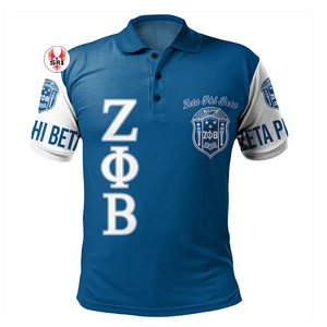 Zeta Phi Beta Premium Polo Unisex Algodón Poly Blend Logos bordados True to Size Casual College Greek Apparel Classic - Product Image 2