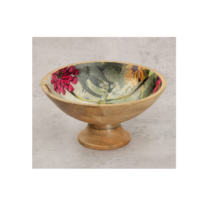 Tazón de fruta impreso de madera pulida para restaurantes para ensalada, postre, mesa, uso decorativo, recipiente para utensilios de cocina - Product Image 3