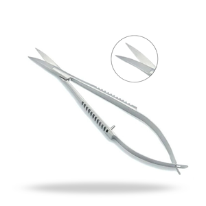 Tijeras de Tenotomía Westcott de Acero Inoxidable de 4.75 Pulgadas (12 cm) con Puntas Roma Ligeramente Curvadas, Tijeras Quirúrgicas Oftálmicas con Certificación MOL - Product Image 1