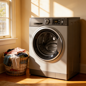 <span class=keywords><strong>Lave</strong></span>-<span class=keywords><strong>linge</strong></span> à chargement frontal 9 kg 1400 tr/min Argent PCM 220V Laveuse automatique avec écran LED pour la maison, l'hôtel, la blanchisserie, le dortoir, le Ghana - Product Image 4