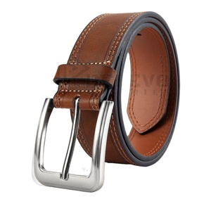 Cinturones de Cuero Genuino con Grabado Elegante y Hebilla de Aleación, Disponibles en Varios Colores - Product Image 1