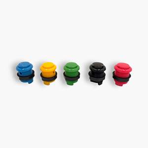Ensemble de boutons poussoirs pour jeux d'arcade Baolian, 10 boutons en aluminium et plastique, niveau IP65, 3A max. Courant 5V 220V - Livraison Gratuite - Product Image 1