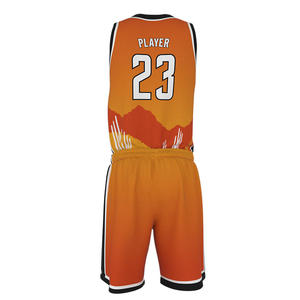 Nom d'équipe personnalisé GANTS de haute qualité Uniforme de basket-ball de ville Maillot de basket-ball en maille vierge pour l'entraînement Ensembles de vêtements de basket-ball - Product Image 3