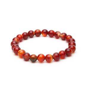 Natural Light & Dark Brown Calcedony Astrological <b>Bracelet</b> Certified Positive Effect Crystal Bangles - Product Image 2