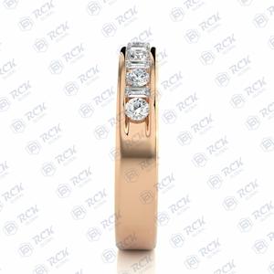 1.50 tcw แหวนเพชรโมอิสสีทอง18K พร้อมเพชรสำหรับงานแต่งงานของผู้หญิงครบรอบแต่งงานหรือของขวัญวันเกิด - Product Image 3