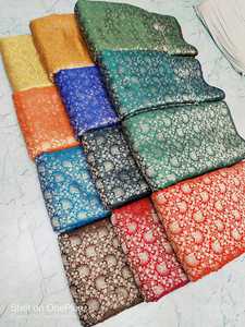 Tela de brocado Jacquard clásica bordada para novia Lehenga Saree Sherwani Fundas de cojín para niñas ofrece ofertas de exportación a granel - Product Image 6