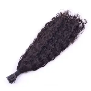 Remy I Tips Micro Anneaux Indiens I Tips Vendeurs de cheveux ondulés naturels droits Cheveux à cuticules alignés Cheveux complets Double drawn I tips - Product Image 1