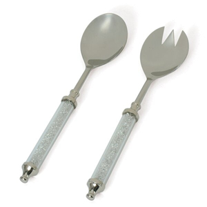 Cuchara de sopa de acero inoxidable de lujo, mango largo con diseño de cristal fino, herramienta de cocina, cubiertos, utensilios de cocina, cucharón - Product Image 5