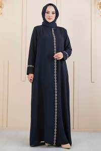 Nouvelle saison femmes été islamique Abaya robe caftan tunique viscose fabrication turque - Product Image 5