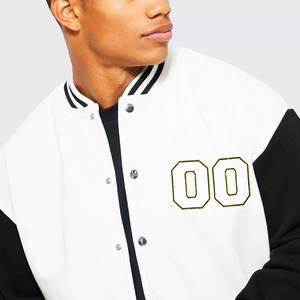 Genuine <b>Leather</b> Sleeve <b>Men</b> Varsity <b>Jackets</b> Custom Wool Material Winter Season Fashion Accessory <b>for</b> <b>Sale</b> - Product Image 4