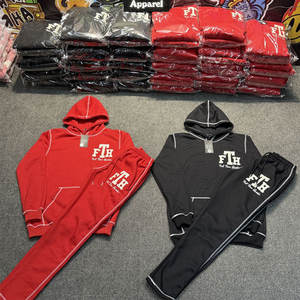 Ensemble de vêtements de sport d'hiver pour hommes élégants Meilleur survêtement avec impression de logo solide disponible pour les commandes en gros - Product Image 2