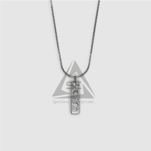 Hot Sale Oem Service Damascus Steel <b>Lockets</b> New Design Light Weight Fashion Accessories Damascus Steel <b>Lockets</b> - Product Image 2