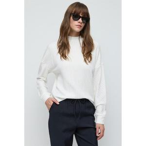 Blusa Casual de Manga Larga Estilo Pescador para Mujer, Top de Terciopelo Repujado con Logotipo Frontal, Ajuste Holgado de Algodón para Primavera/Verano, Disponible en Talla XL - Product Image 2