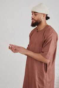 ชุดคลุมแบบโมร็อกโกสำหรับผู้ชายมุสลิม ทรงหลวม ไซส์ใหญ่พิเศษ สไตล์ดูไบ ปักลายลูกไม้ ผ้าโพลีเอสเตอร์ ยาวถึงข้อเท้า - Product Image 3