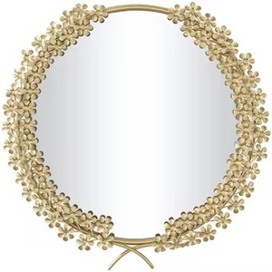 Espejo de pared de Metal de nuevo diseño, espejo de pared de Metal Premium de alta calidad, elegante para decoración de Hotel y hogar - Product Image 1