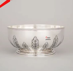 Cuenco de servicio decorativo de metal con acabado dorado de calidad increíble para restaurante y bar de hotel - Product Image 3