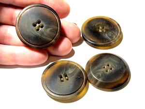 Natural Wholesale Buffalo Horn Finished <b>Button</b> Finished Colorful for Clothing Accessories High Quality - Product Image 3