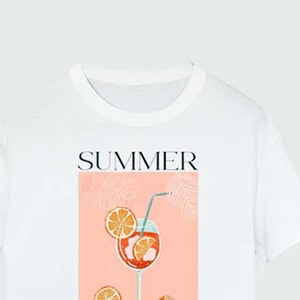 Slim Fit femmes décontracté à manches courtes haut court Logo personnalisé blanc filles t-shirt imprimé tricoté basiques/95% coton/5% Spandex tissu - Product Image 4