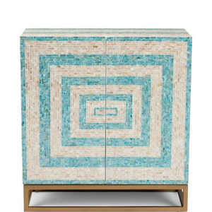 Mueble de Concha de Nácar Hecho a Mano, Muebles con Incrustaciones de Concha de Primera Calidad para Interiores Sofisticados - Product Image 1