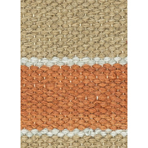 พรมห้องนั่งเล่นอินดัสบาร์ สีแดงและสีส้ม พรมขนสัตว์ทอลายเรียบพร้อมลายทางสำหรับตกแต่งทางเดิน LED-04 รูปทรงสี่เหลี่ยมผืนผ้า - Product Image 3